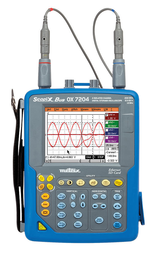 OX7204-BUS 便携式隔离通道示波器 